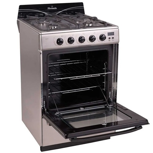 Imagen miniatura Cocina Multigas Florencia 5558f 56cm Inox Encend Timer Digit