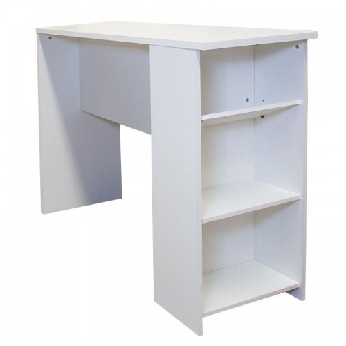 Desayunador Platinum 570 2 Estantes Laterales 1 M Alto Blanco