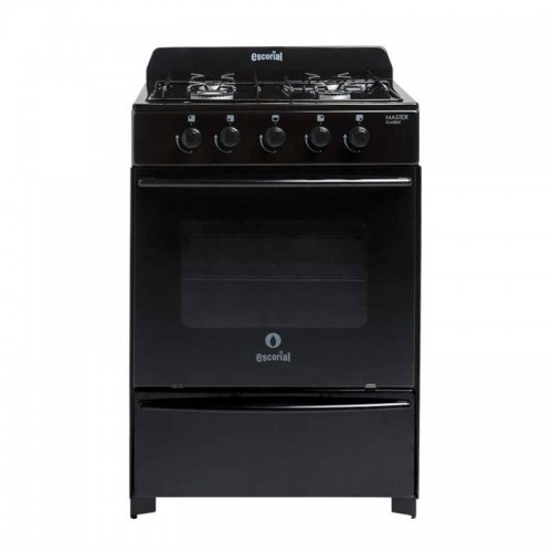 Cocina Escorial Master Classic 4h 56 Cm Negra Gas Natural