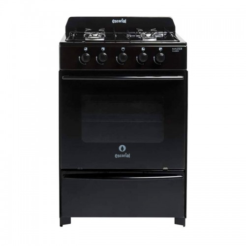 Cocina Escorial Master Classic 4h 56 Cm Negra Gas Envasado