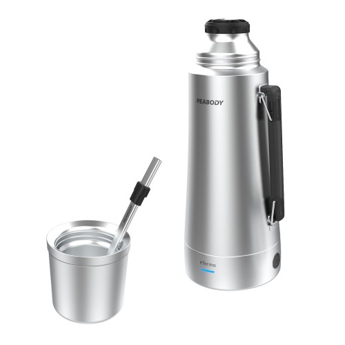 Termo Eléctrico Peabody Pe-et1001 Etermo 1 L Mate+bombilla Inox
