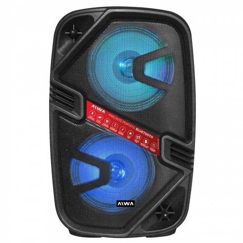Parlante Portátil Aiwa Aw-p450d-sn 15w Rms 2x6,5