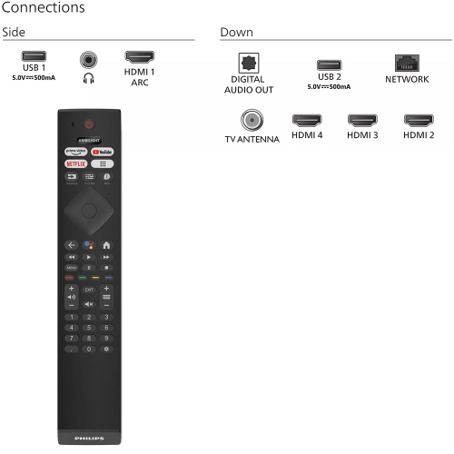 Imagen miniatura Smart Tv Led 70" Philips 70pud7908/77 Google Tv Uhd 4k