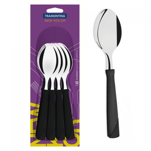 Juego De Cucharas X12 Tramontina New Kolor Polipropileno