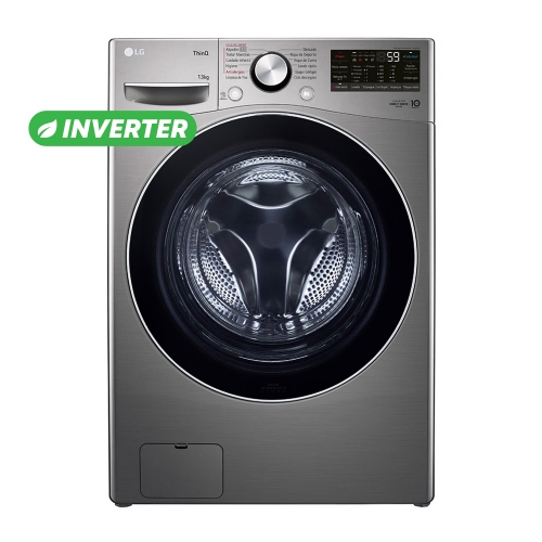 Lavarropas Automático Inverter Lg Wm13egs6 13 Kg Silver Wifi
