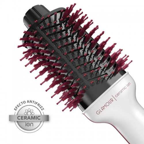 Imagen miniatura Cepillo Secador Modelador Gama Glamour Pink Brus 1300w