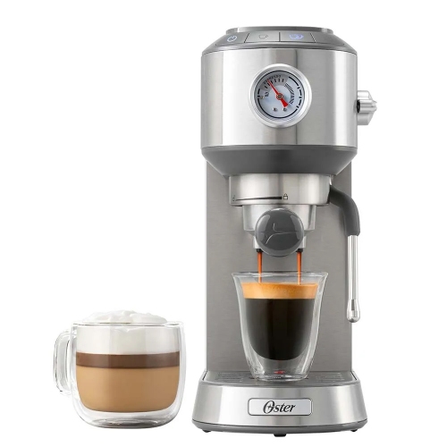 Imagen miniatura Cafetera Expreso Oster Bvstem7200 15 Bar Compacta Plata