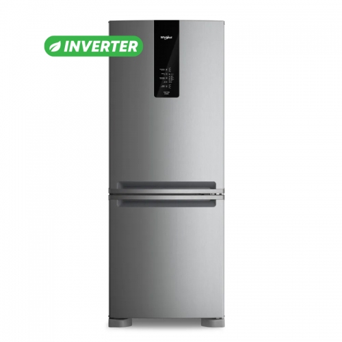 Heladera Con Freezer Whirlpool Wre57ck 449 Lts Plata