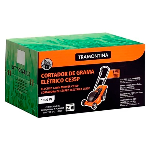 Imagen miniatura Cortadora De Cesped El&eacute;ctrica Tramontina Ce35p 1300w C/bols