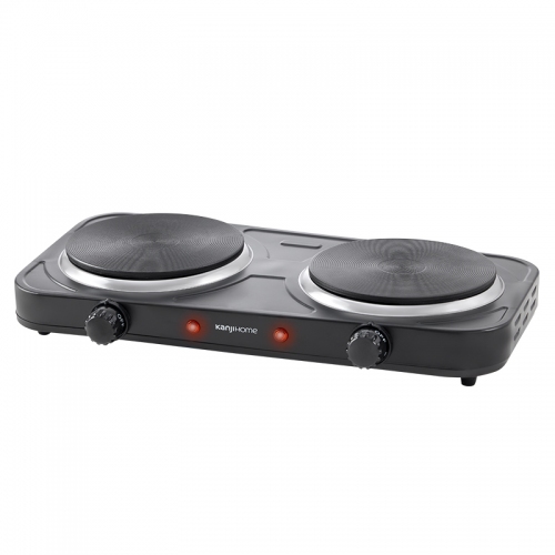 Imagen miniatura Anafe Electrico Kanji Kjh-hp2200bd 2 Hornallas 2200w Termost
