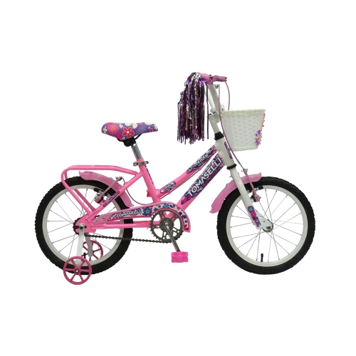 Bicicleta Para Niña Tomaselli Lady R14 Canasto Rosa