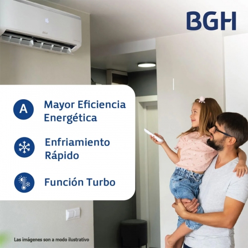 Imagen miniatura Aire Acondicionado Split Bgh Bs26wchu 2700w Frio/calor