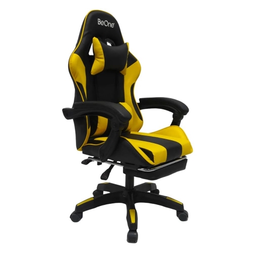 Silla Gamer Be One Gcshkyi Apoyabrazos Negro/amarillo