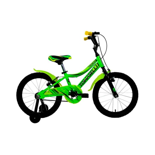 Bicicleta Para Niños Tomaselli Rodado 16 Verde