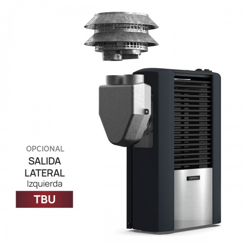 Calefactor Tbu Coppens 2500 Cal Salida Vertical Izquierda