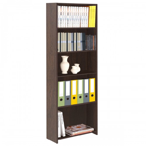 Biblioteca Platinum 9013 5 Estantes  Tabaco