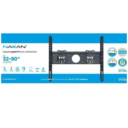 Imagen miniatura Soporte Para TV Nakan SPL-696I 32" a 90" Basculante 80Kg