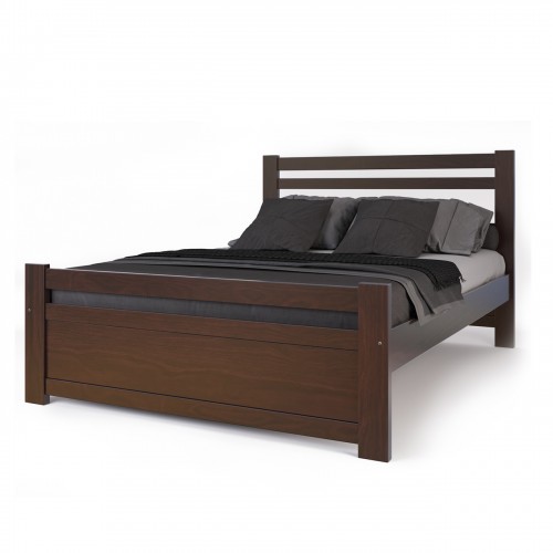 Cama 2 Plazas Inmacol 206 Pacífico Madera Maciza Wengue