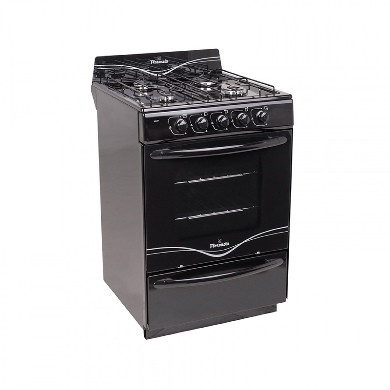 Imagen Cocina Florencia 5517f Negra Facil Limpieza Enlozado Durpox