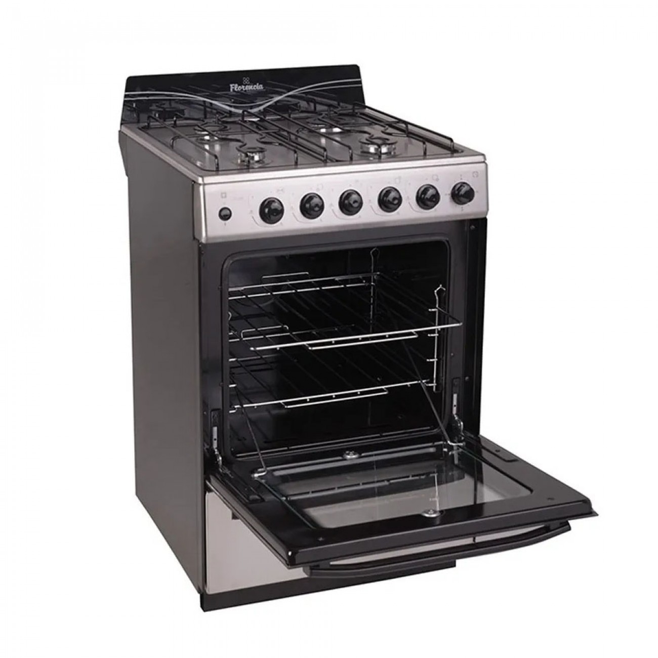Imagen Cocina Multigas Florencia 5538f 56cm Inox Encen Timer Manual
