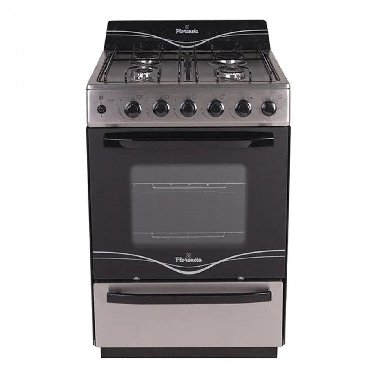 Imagen Cocina Multigas Florencia 5538f 56cm Inox Encen Timer Manual