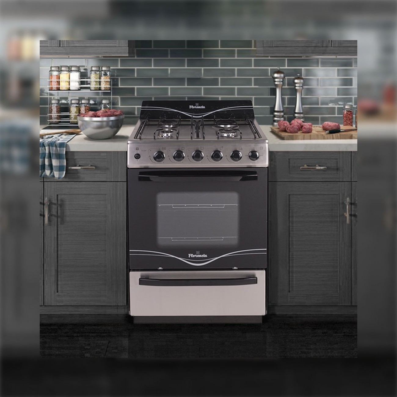 Imagen Cocina Multigas Florencia 5538f 56cm Inox Encen Timer Manual