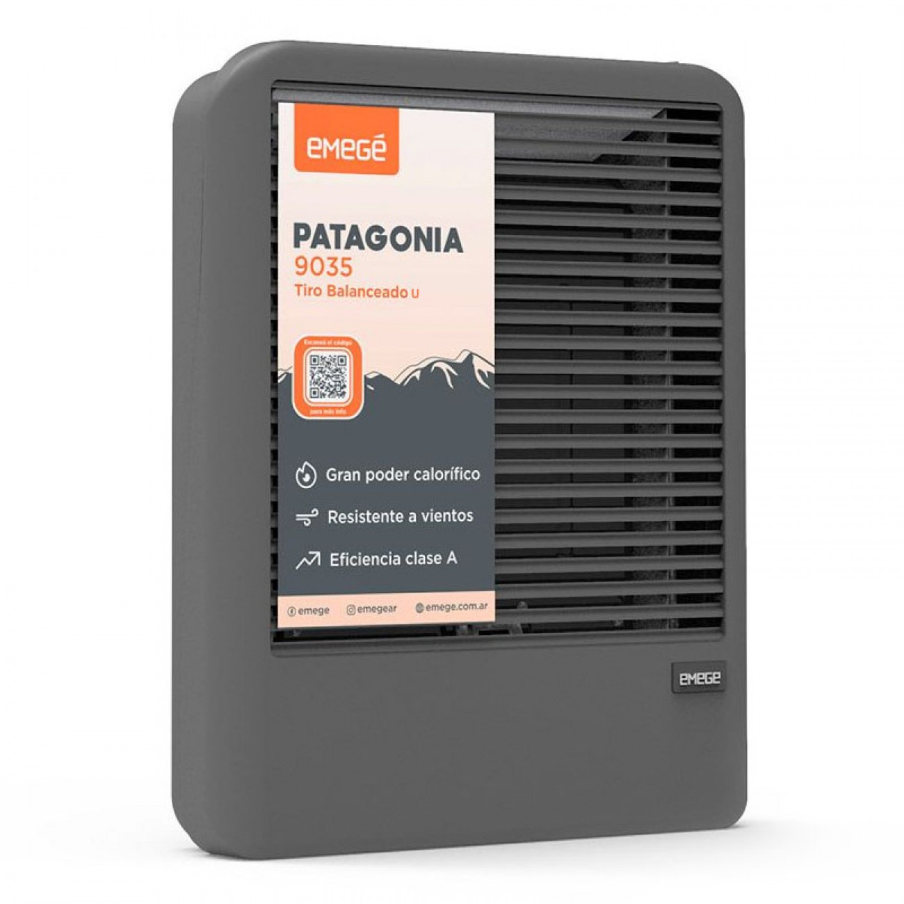 Imagen Calefactor Tiro Balanceado U Emege Patagonia Tbu 3500 Cal Mg