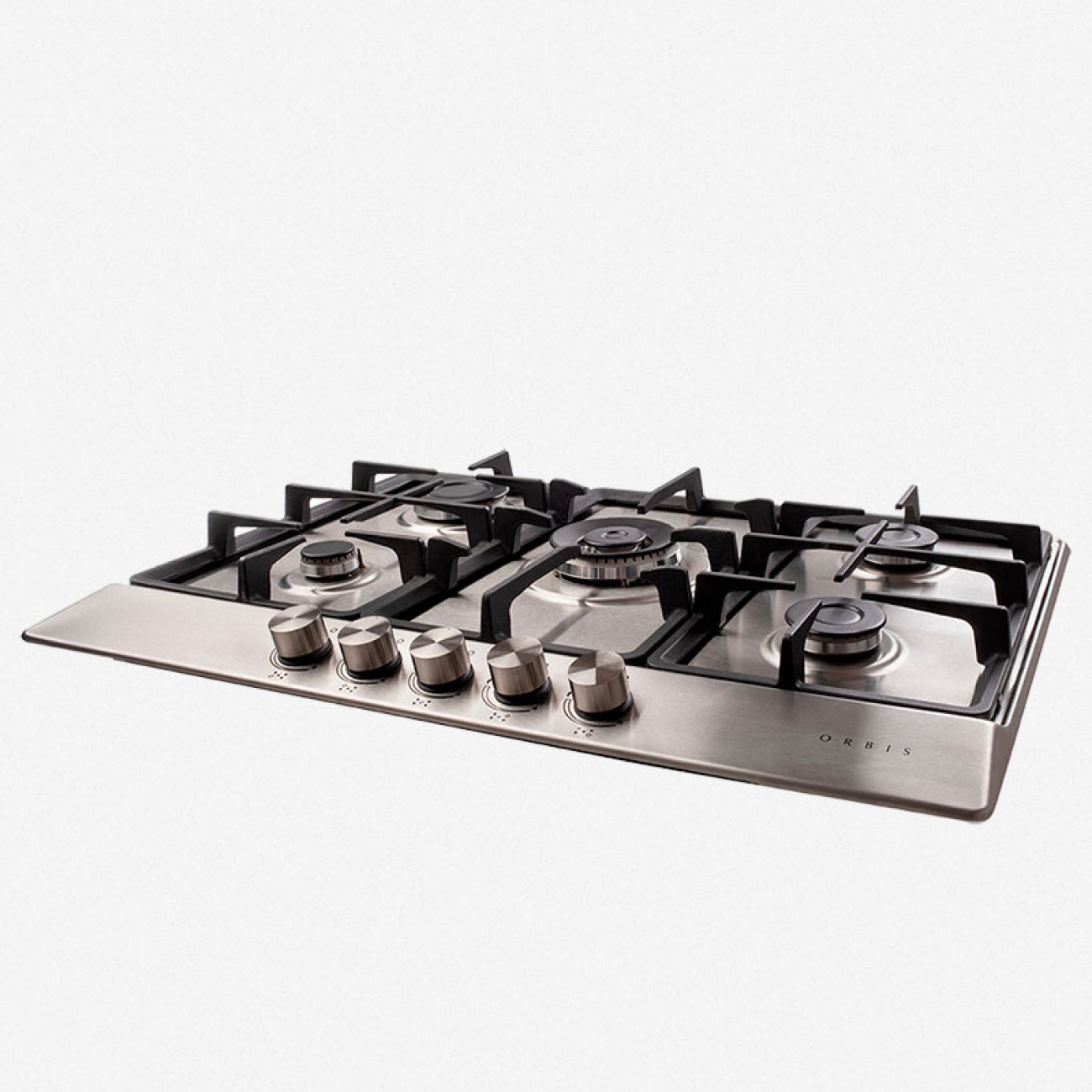 Imagen Anafe A Gas Empotrable Orbis 735az3m 5 Bocas Acero Inox