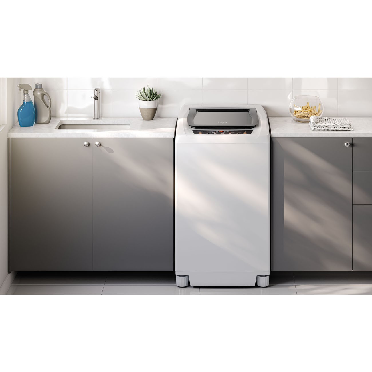 Imagen Lavarropas Automático Gafa Fuzzy Fit 7 Kg 760 Rpm Blanco