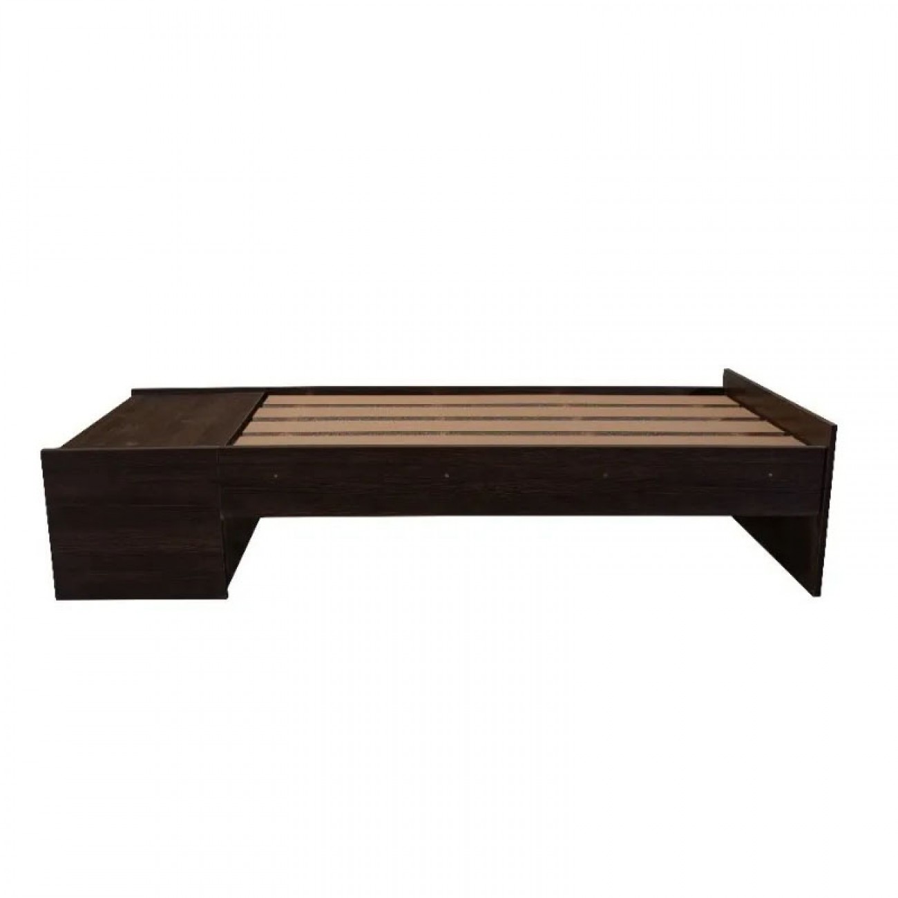 Imagen Cama 1 Plaza Platinum 952 0.90m Con Espacio De Guardado Tabaco