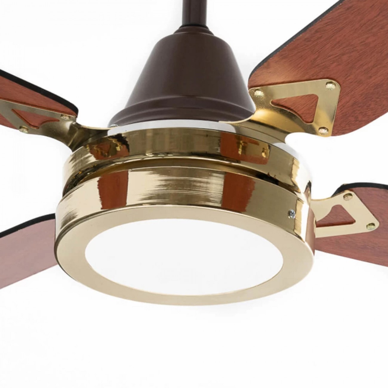 Imagen Ventilador De Techo Severbon Vtmldc Luz Led Madera Cedro/haya