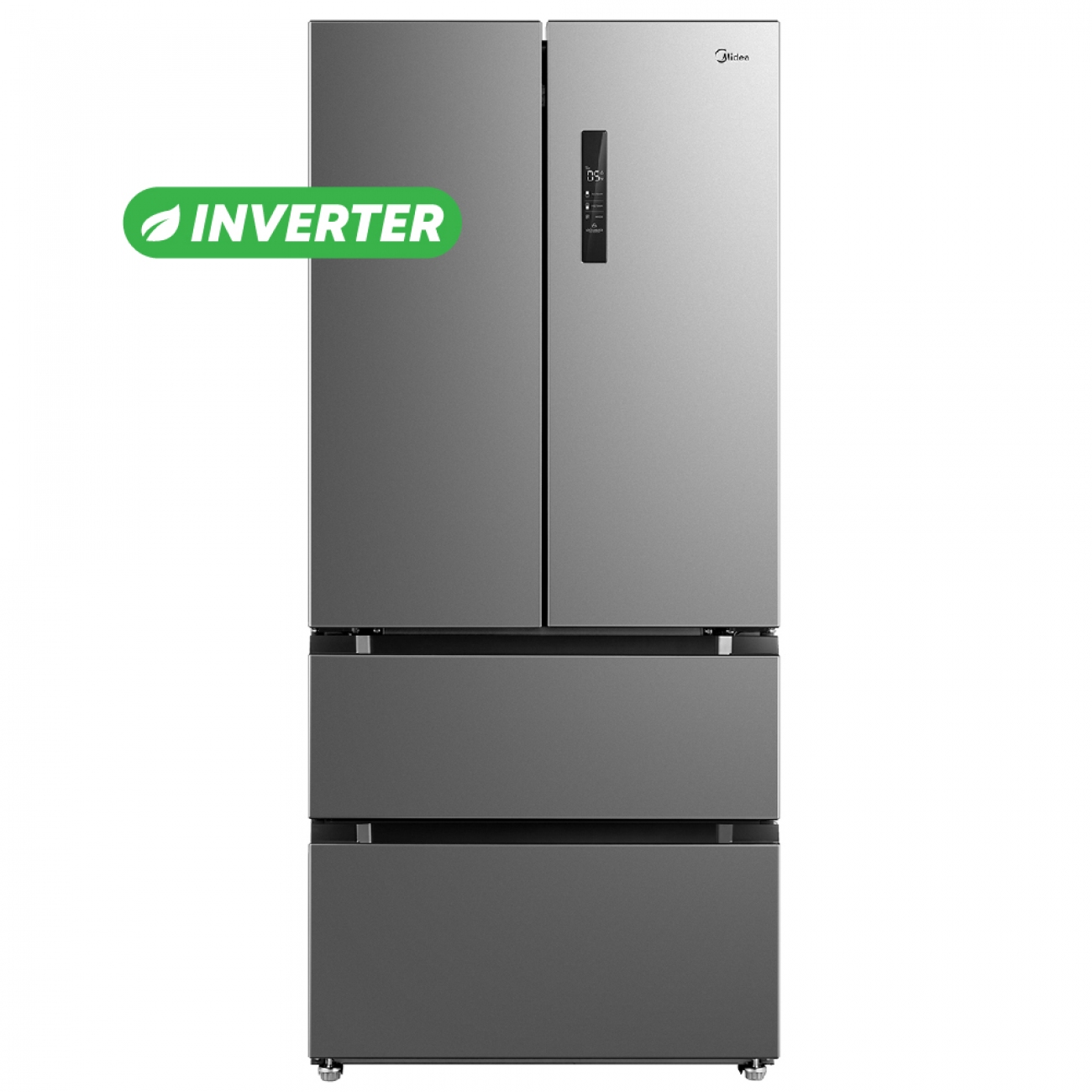 Imagen Heladera No Frost Inverter Midea Rf-f17xar1 470l Inox