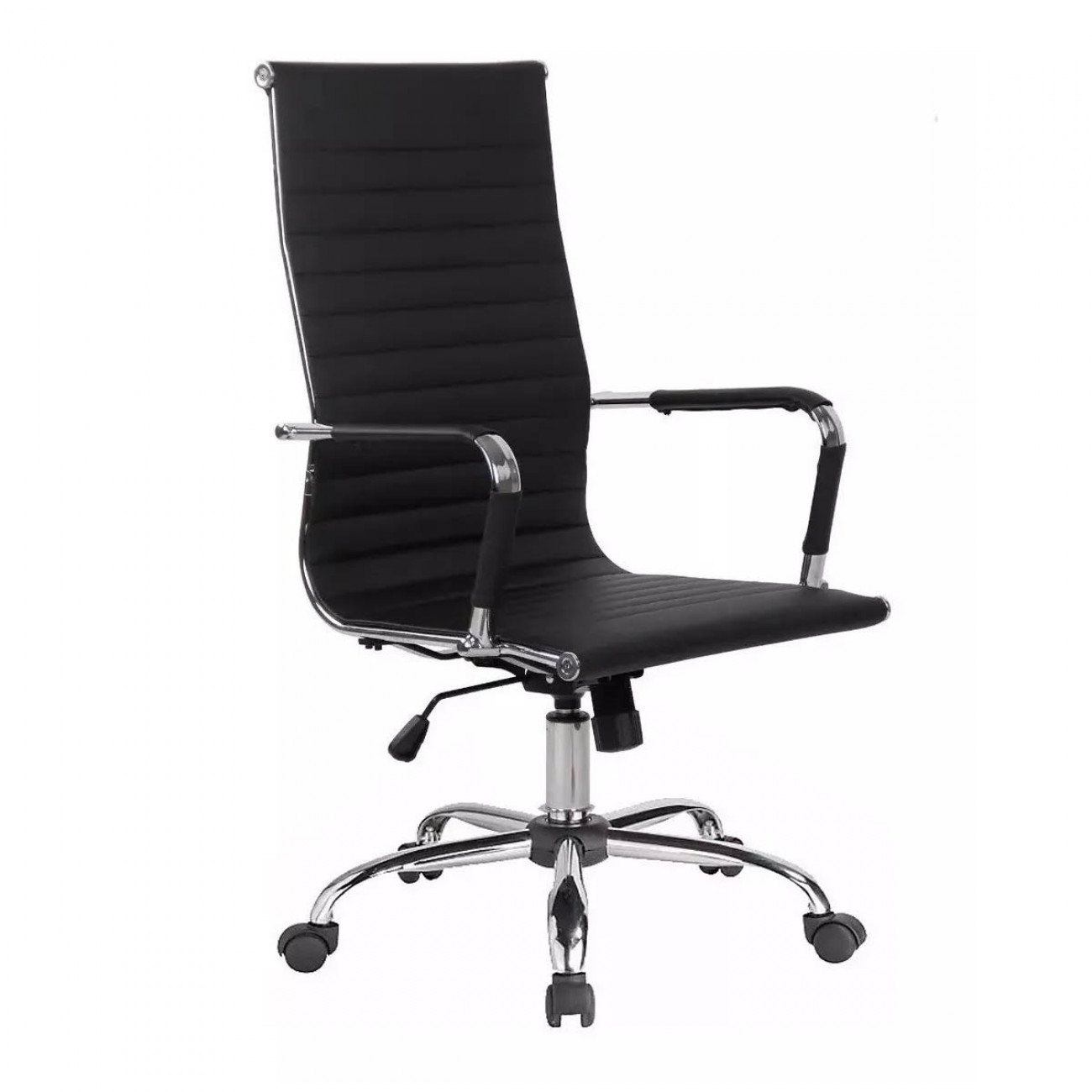 Imagen Sillón De Oficina Premium Home 324 Cromado Ecocuero Respaldo Alto