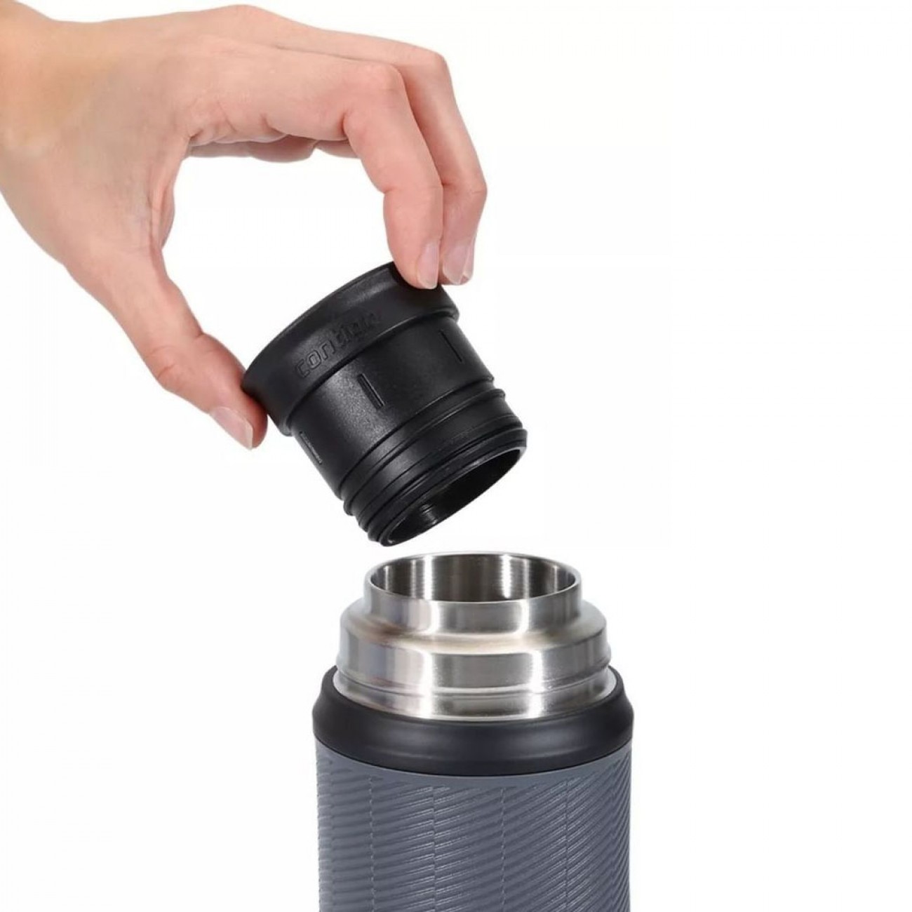 Imagen Termo Contigo 739 Ml Inox Thermalock Pico Cebador 360º Carbón