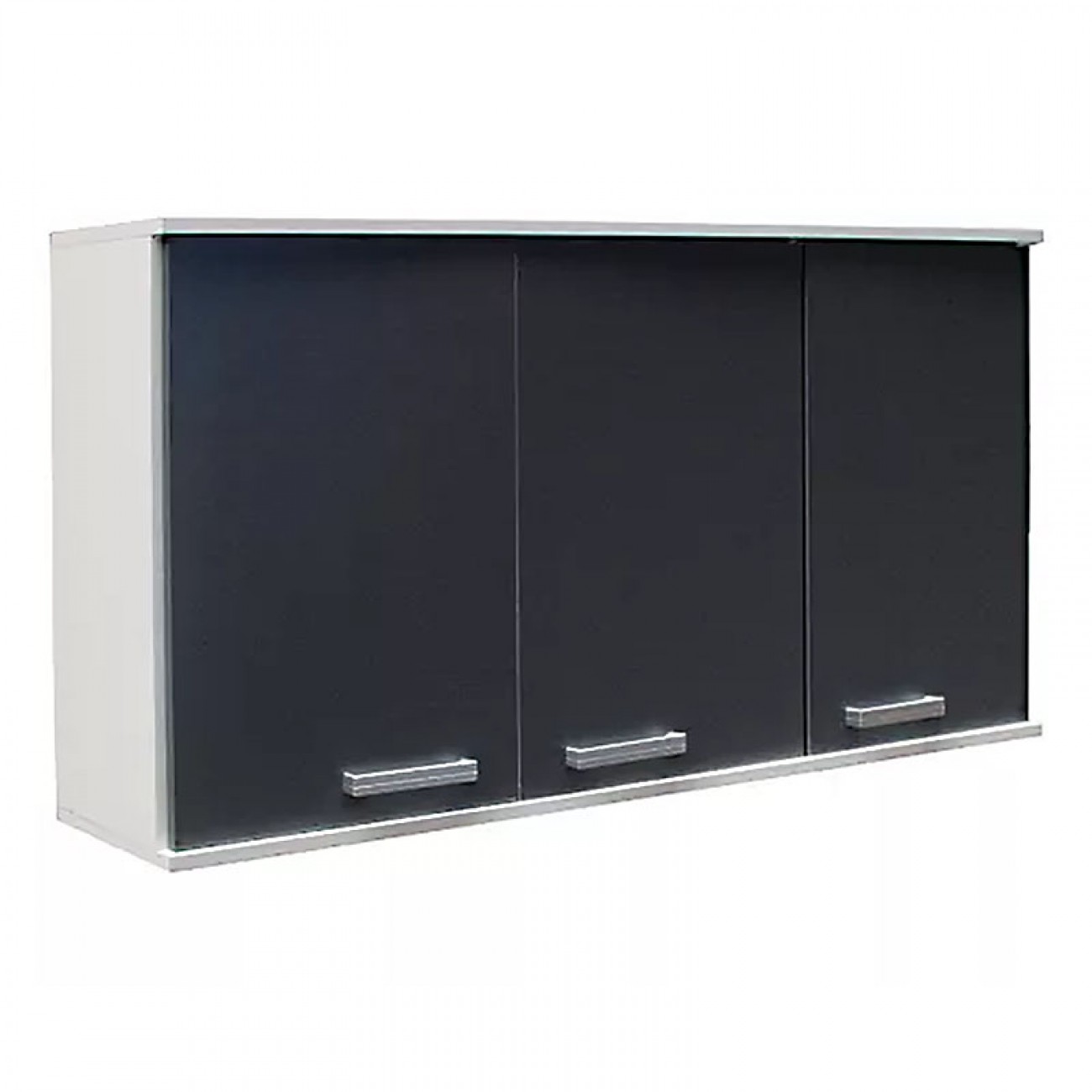 Imagen Alacena Platinum 3037 1.20m 3 Ptas Blanco Con Gris Grafito