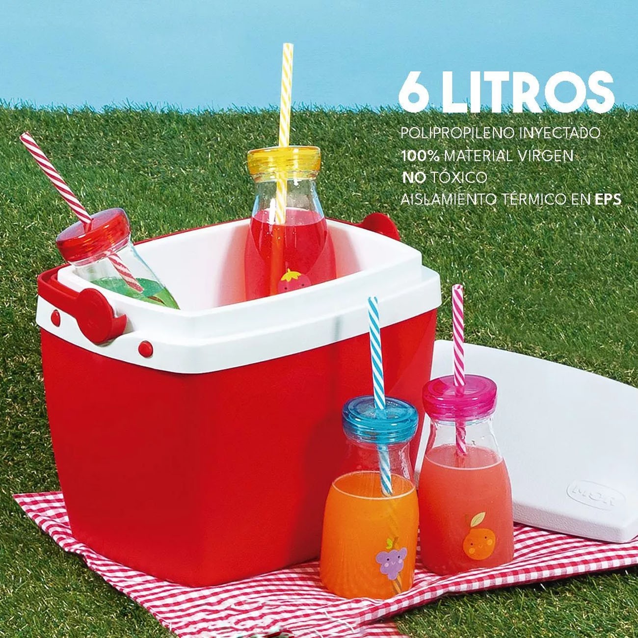 Imagen Conservadora Lunchera Térmica Mor 18792 6 Lts Roja