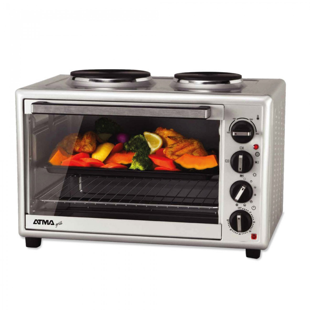 Imagen Horno Eléctrico Atma Hg4022api 40 Lts 3250w Con 2 Anafes