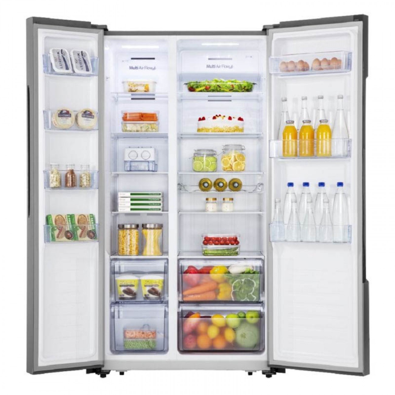 Imagen Heladera Side By Side Inverter Peabody Pe-sbs70inv 516l Inox