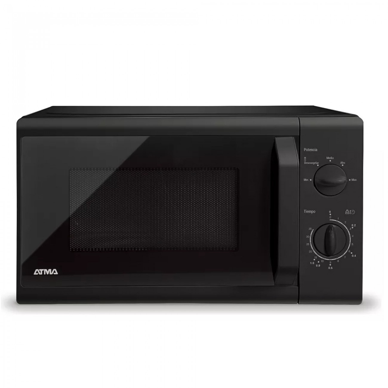 Imagen Microondas Atma Matrb20an 20 Lts Mecánico Negro