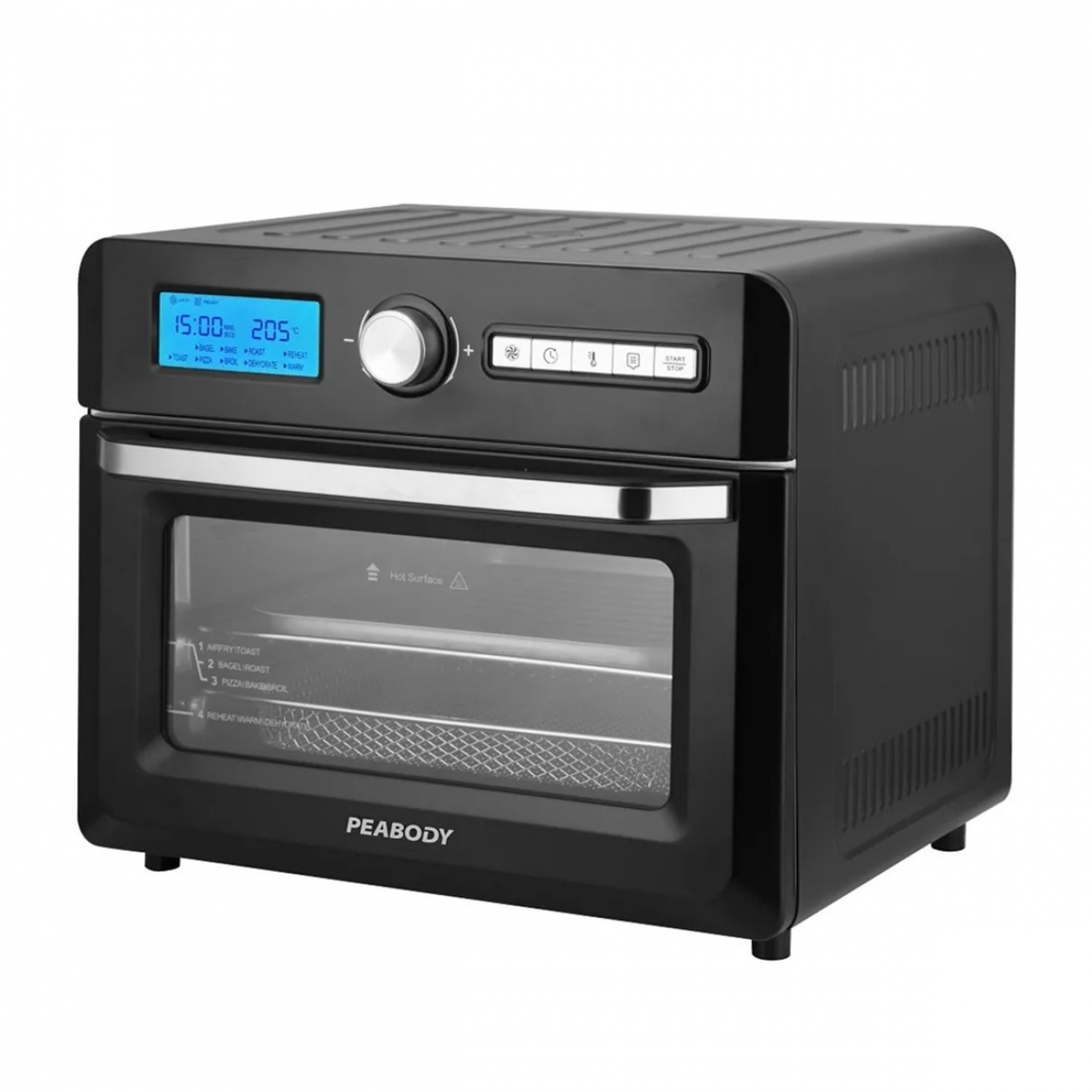 Imagen Horno Eléctrico Y Freidora De Aire Peabody Pe-hdm15n 15l Led
