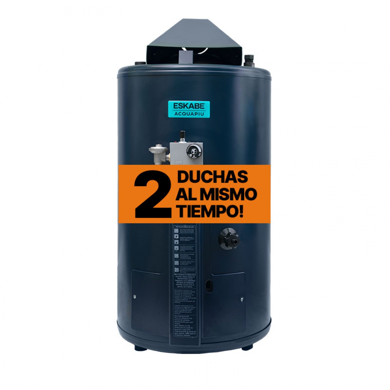 Imagen Termotanque Alta Recup Eskabe Acquapiú H700 Sh Multigas 40l