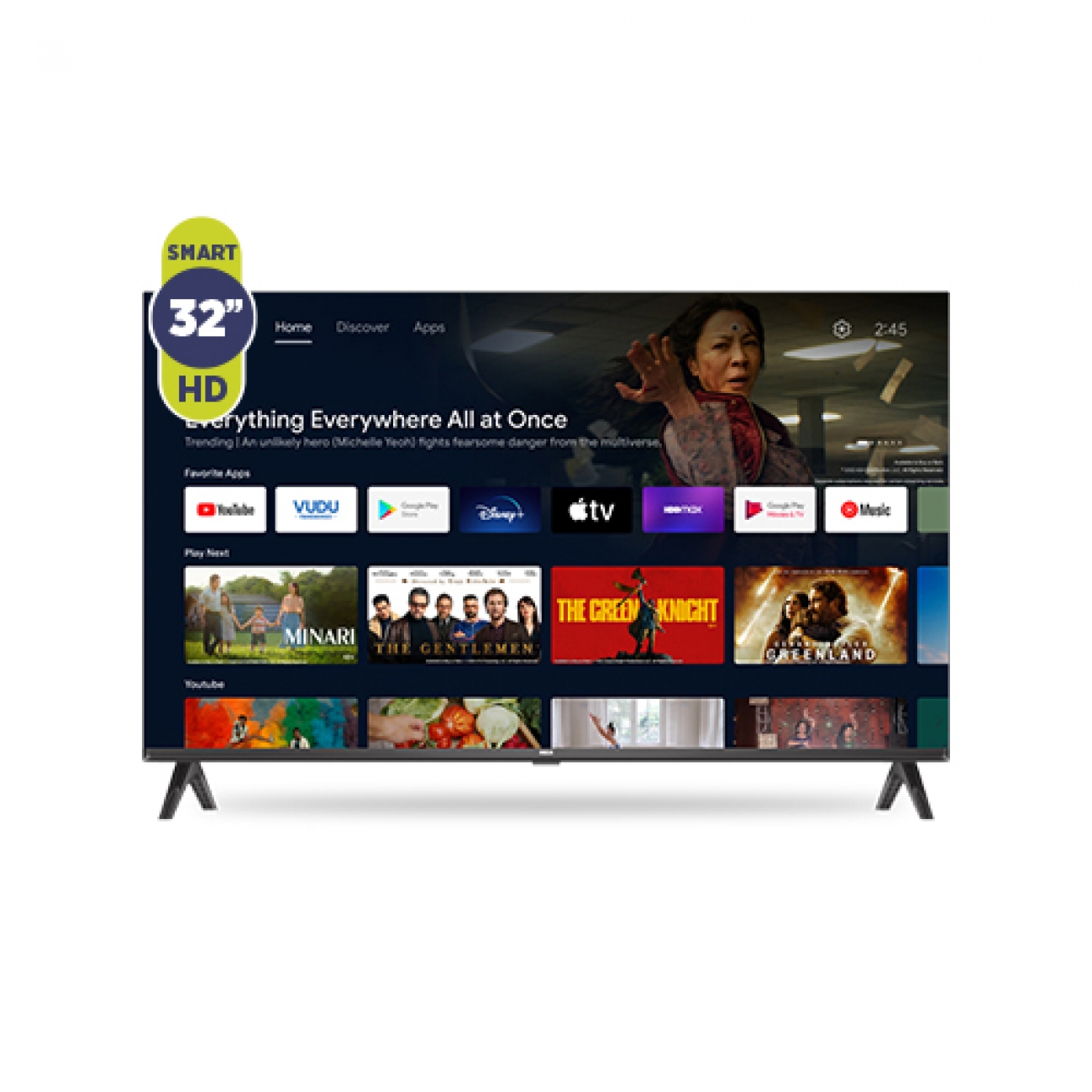 Imagen Smart Tv Led 32" Rca R32and Hd Android Tv