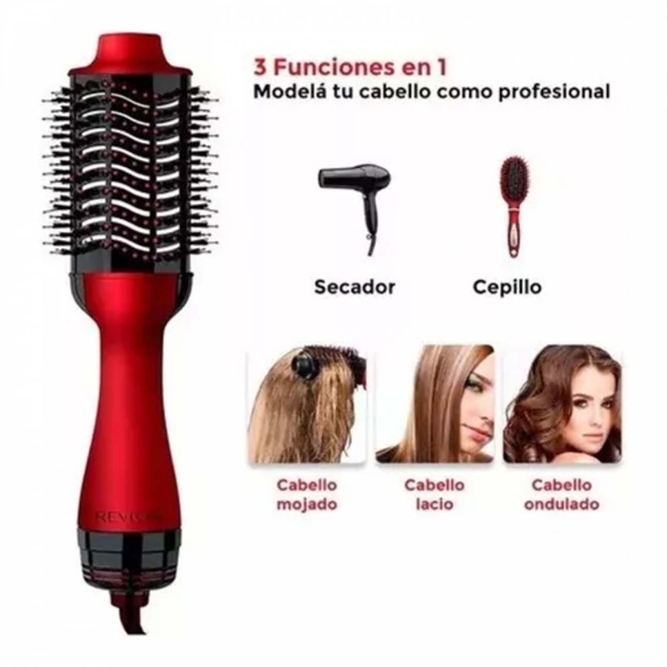 Imagen Cepillo Secador Revlon Rvdr5222rla2av1 Voluminizador