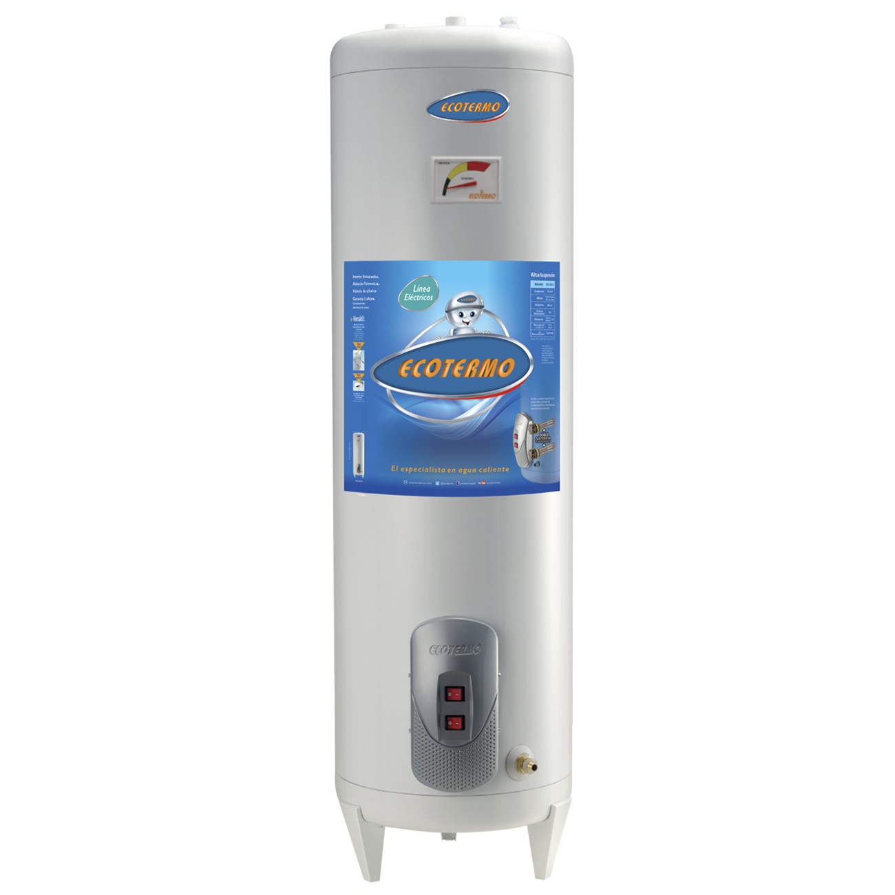 Imagen Termotanque Eléctrico Alta Recuperación Ecotermo 130 L C/sup