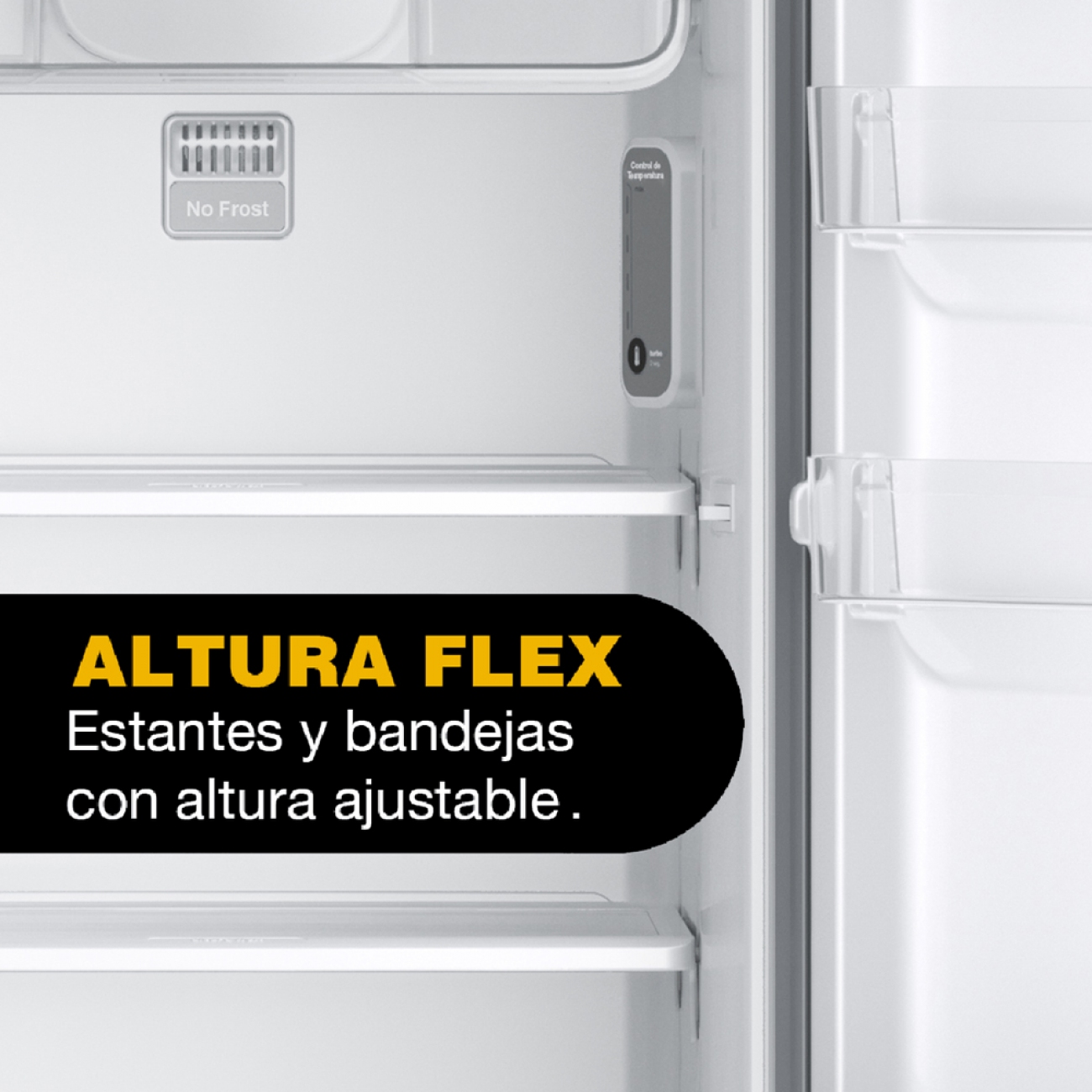Imagen Heladera No Frost Whirlpool Wrm39ck 340 Lts Plateada