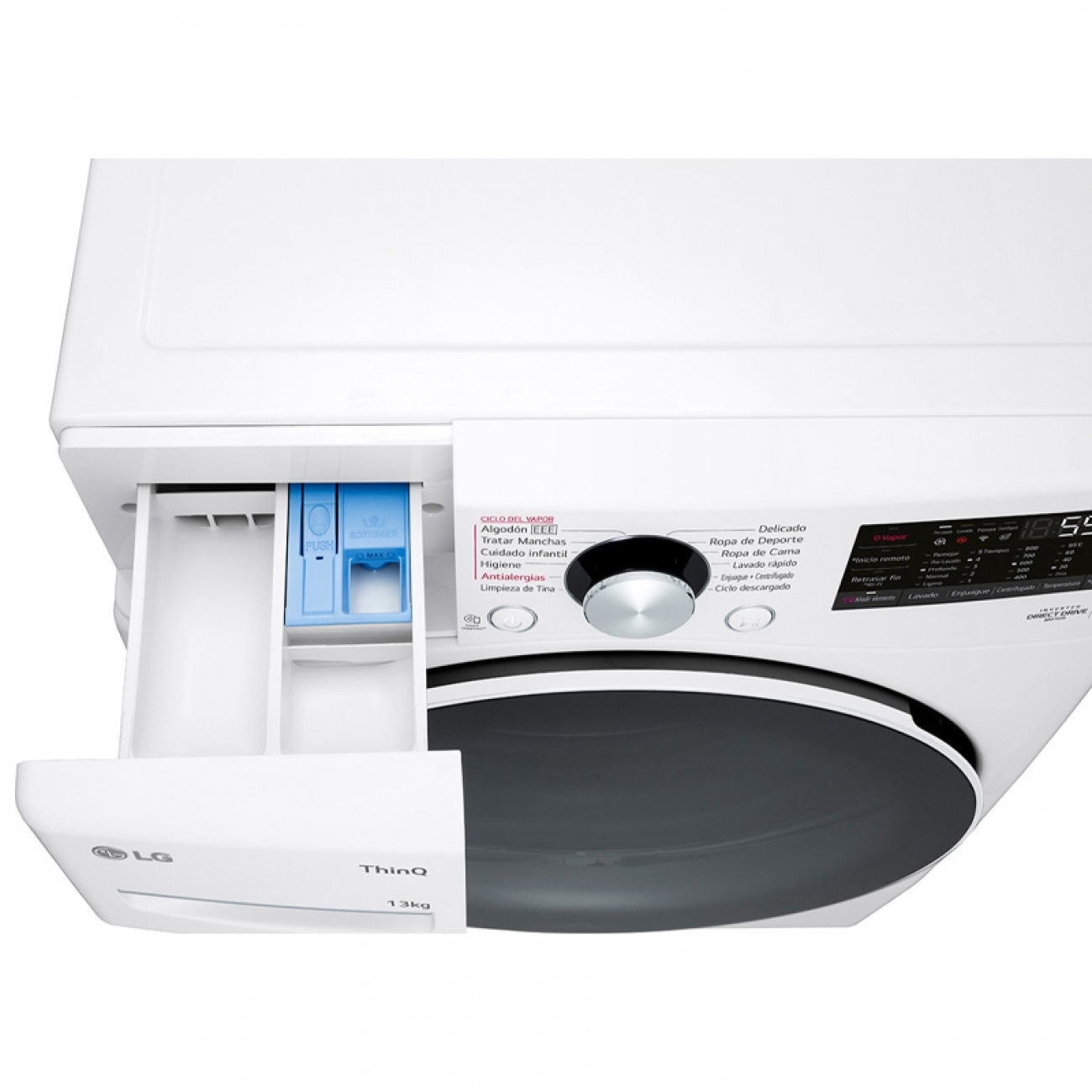 Imagen Lavarropas Inverter Lg Wm13wgs6 13 Kg 1000rpm Blanco