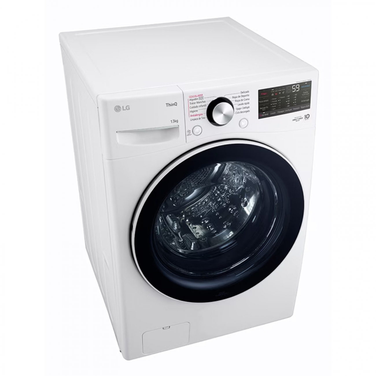 Imagen Lavarropas Inverter Lg Wm13wgs6 13 Kg 1000rpm Blanco