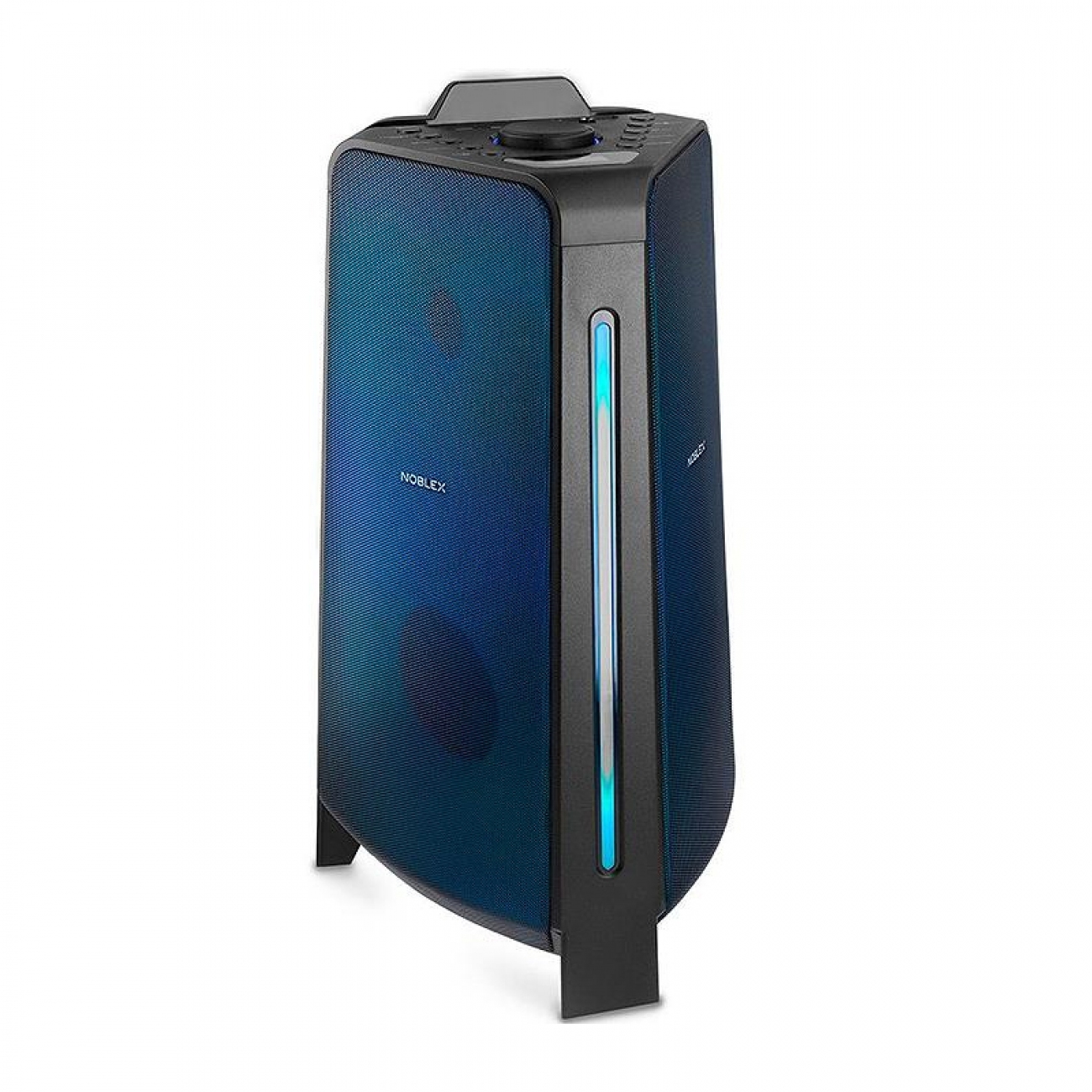Imagen Parlante Portátil Noblex Mnt2x Bluetooth 2400w Pmpo Led