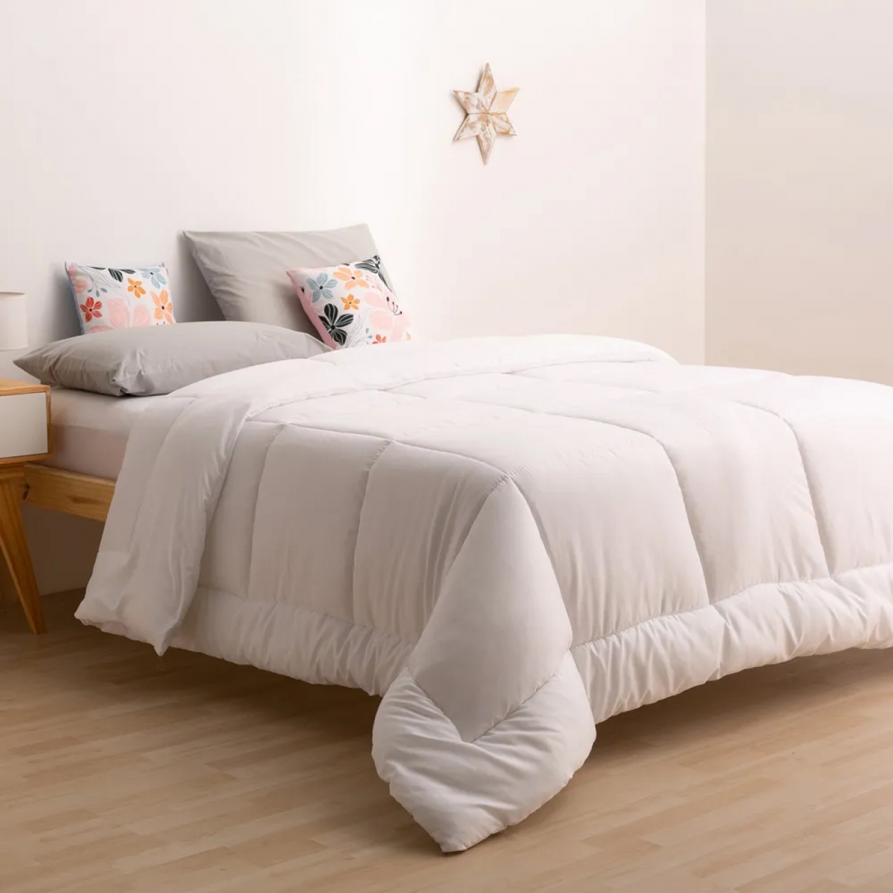 Imagen Acolchado Casablanca Oro Liso 2 1/2 P Reversible Blanco