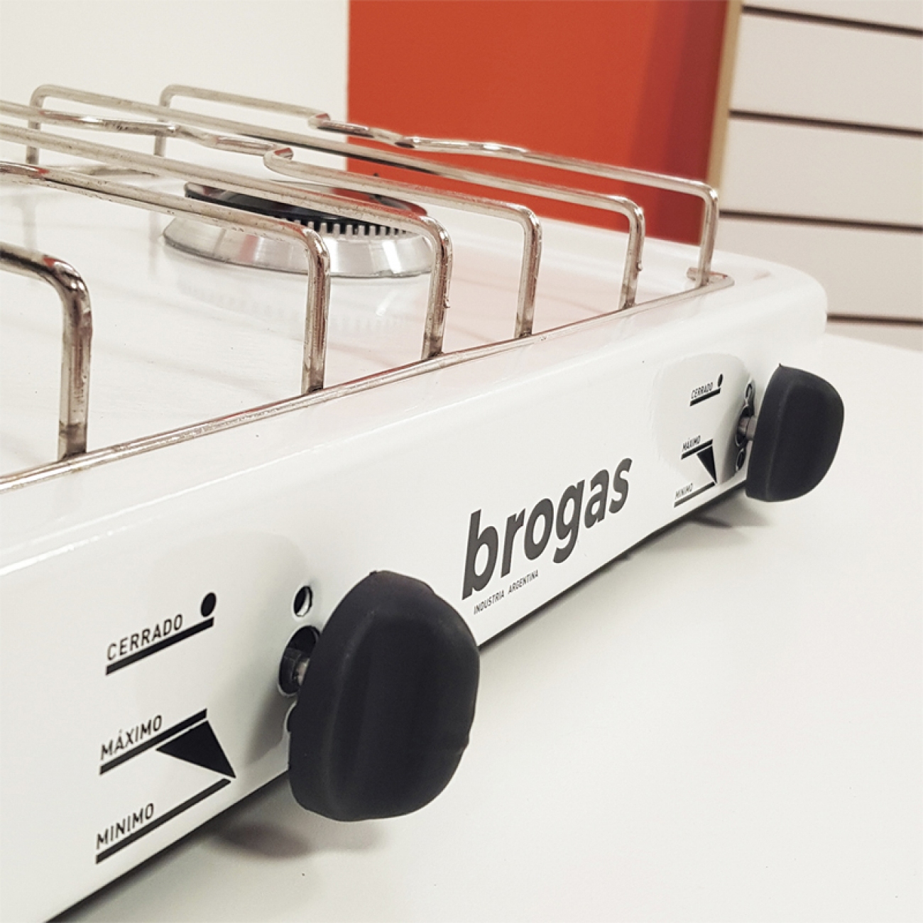 Imagen Anafe A Gas Sobremesada Brogas 8202 2h Gas Envasado Blanco